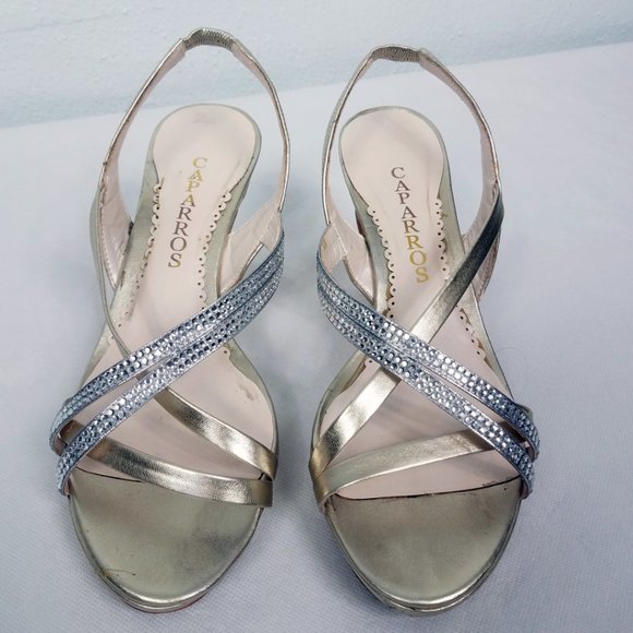 Caparros Women's Open Toe Sling Back Heels Pumps Shoes - Picture 2 of 8